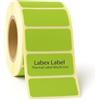 Labex label Etichette termiche, 40 x 20 mm, 1000 pezzi su rotolo, carta, termodirette, per codice a barre e stampa indirizzi (verde, 1 rotolo)