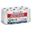 Kartoflak - Rotoli Termici POS 57 mm x 20 metri, Carta Termica BPA Free Omologata, Scontrini per Cassa Fiscale e POS, Qualità Italiana compatibile con Nexi, SamUP, Ditron (10 Rotoli)