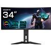 Gigabyte Monitor Oled 34'' Gigabyte MO34WQC2 Full HD 3440x1440p/0.03ms/classe G/Nero [MO34WQC2 EK]