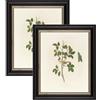 YoHyien Set di 2 Cornici Foto Vintage 20x25 cm, Cornici Portafoto Shabby Chic da Parete e Tavola, Quadro Portafoto Decorative da Appendere Al Muro, Orizzontale e Verticale (Nero, 20 x 25 cm)
