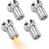 Gsycle 4 Faretti Con Display A Led Da 5 V | Mini Faretti Dimmerabili Faretto Led Usb Alimentato Faretti Per Vetrina Esposizione Gioielli Portico D'ingresso (Luz Cálida)