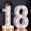 Foaky Numeri luminosi a LED per tendone e numeri, decorazione da tavolo per feste di compleanno (numero 18)