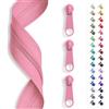 SLANTASTOFFE BRINGEN SIE UNSEREM STOFF L Slantastoffe 5 m Chiusura Lampo Infinita, Spirale 3 mm + 15 cursore/Cerniera 32 Colori, Merce al Metro