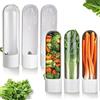 PARAS KORS Contenitori per Erbe per Coriandolo, Prezzemolo, Asparagi, Menta, Verdure, Contenitori di Conservazione per il Frigorifero, Mantiene le Verdure per 2-3 Settimane, 3 Pezzi