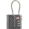 Cellularline TRACY LOCK - Lucchetto Smart con localizzatore Apple Find My integrato, compatibile iPhone/iPad, TSA Certificato, ricarica USB-C rapida, ideale per bagagli e zaini - Nero