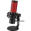 HyperX QuadCast 2, Microfono da Gaming, USB a condensatore, Antivibrazione e Antiurto, Indicatore LED, Software HyperX NGENUITY, Compatibile con PC, PS5, PS4, Mac, Switch, Nero/Rosso
