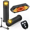 FXINRUIA E Scooter Freccia Manico con Luce & Telecomando USB, Controllo 2 Frecce Scooter per Xiaomi M365/Pro2/1S Ninebot ES1/ES2/ES4/G30, Accessori Scooter