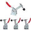 Orchideeknc Sgancio rapido GH-201-B, confezione da 4 tenditori orizzontali, portata 90 kg, sgancio rapido per lavorazione del legno, saldatura, macchinari, prodotti fatti a mano