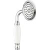 Ownace Soffione doccia tradizionale in ottone cromato da 8,3 cm, in ceramica e ottone cromato, soffione doccia vittoriano per rubinetti da bagno