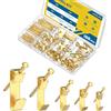 Uniclife 188 Pezzi Kit Per Appendere Quadri,4kg, 9kg,13kg,22kg,45kg Ganci Per Quadri Per Cartongesso E Legno,Ganci Per Appendere Quadri,Ganci Per Cornici Per Appendere Foto Specchi Dipinti