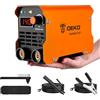 DEKO Saldatrice Inverter Elettrodo 220V 140A：MMA ARC Welder per la riparazione a casa, mini saldatrice a filo, saldatura dei metalli, fai da te, saldatrice portatile con tracolla regolabile