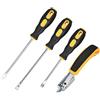 Tomoyuki 4 Pezzi Kit Rimozione di Graffette per Tappezzeria con Estrattore, Rimuovi Levapunti Graffette, Rimozione Clip Pinza, Rivetti Clip Pinze Fastener Remover Puller Pinza Tool Kit, Manico in Gomma