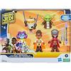 Hasbro Star Wars Young Jedi Adventures - Confezione da 5 statuette articolate da 10 cm