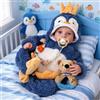BABESIDE Bambole Reborn Realistiche da 18 Pollici Bambola Realistica con Occhi Aperti Corpo in Tessuto Morbido Arti in Vinile, con Accessori Completi, per Regali per Bambini dai 3 Anni in su