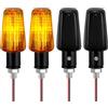URAQT 4PCS Frecce Moto, 12V Indicatori di Direzione, Indicatori per Moto Impermeabile, Frecce Universali Ambra