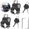FASBET 2 Pezzi Lucchetto Casco Moto Antifurto universale Accessorio da Equitazione Adatto in Alluminio for Manubrio da 22mm - 28mm