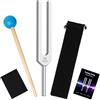 DiDiBirDi Martello in silicone in lega di alluminio, 528 Hz, confezionato in morbido sacchetto di velluto per yoga, relax