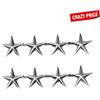 MIL-TEC 4 STELLE IN METALLO 2 PEZZI