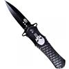 V-STORM COLTELLO APERTURA ASSISTITA NERO CON TESCHIO