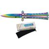 MARTINEZ ALBAINOX COLTELLO BUTTERFLY RAINBOW LAMA 10,5CM