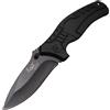MFH COLTELLO CHIUDIBILE NERO CON MANICO IN METALLO E CLIP CINTURA