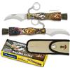 MARTINEZ ALBAINOX COLTELLO COGLIFUNGHI 3D COLORATO CON PINZETTE E FODERO