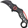 V-STORM COLTELLO KARAMBIT RICHIUDIBILE LAMA NERA APERTURA ASSISTITA
