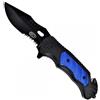 V-STORM COLTELLO LAMA MISTA BLU-NERO CON FRANGIVETRO E TAGLIA CINTURA
