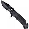 V-STORM COLTELLO LAMA MISTA NERO CON FRANGIVETRO E TAGLIA CINTURA