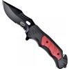 V-STORM COLTELLO LAMA MISTA ROSSO-NERO CON FRANGIVETRO E TAGLIA CINTURA