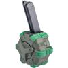 WE CARICATORE DRUM 350BB GREEN GAS PER SERIE GLOCK WE