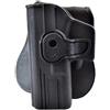 WO-SPORT FONDINA RIGIDA ESTRAZIONE RAPIDA MANCINA PER SERIE GLOCK NERA