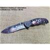 V-STORM COLTELLO TASCABILE LAMA LICIA DA 9CM CON TESCHI