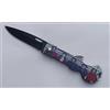 V-STORM COLTELLO TASCABILE SLIM CHITARRA JOKER LAMA BRUNITA DA 6.5CM