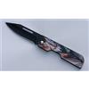 V-STORM COLTELLO TASCABILE SLIM LUPO LAMA BRUNITA DA 6.5CM