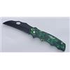 V-STORM COLTELLO TASCABILE SLIM TESCHIO VERDE LAMA BRUNITA DA 6.5CM