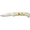 MARTINEZ ALBAINOX COLTELLO T-AVORIO CON CERVO LAMA LISCIA IN ACCIAIO DA 8CM