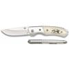 MARTINEZ ALBAINOX COLTELLO T-AVORIO CON CINGHIALE LAMA LISCIA IN ACCIAIO DA 6.5CM
