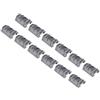 JS-TACTICAL COPRI SLITTA STANDARD 20MM IN GOMMA 12 PEZZI NERO
