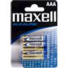 V-STORM BATTERIE MAXELL MINI STILO ALKALINE POWER AAA 4-PCS