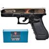 BRUNI GAP 9MM A SALVE BLACK/CROMO COMPRESO 50 CARTUCCE