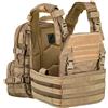 DEFCON 5 CORPETTO TATTICO IMBOTTITO PLATE CARRIER CON ZAINO COYOTE TAN