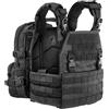 DEFCON 5 CORPETTO TATTICO IMBOTTITO VEST CARRIER 3 TASCHE + ZAINO NERO