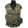 MIL-TEC CORPETTO TATTICO VERDE CON 10 TASCHE E CINTURONE