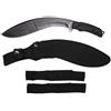 MFH MACHETE KUKRI NERO CON FODERO IN CORDURA