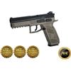 CESKA ZBROJOVKA CZ P-09 FULL METAL SCARRELLANTE GREEN GAS TAN/BLACK