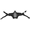 WO-SPORT MASCHERA FACCIALE IN RETE PER ELMETTO FAST NERA