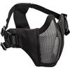 ASG MASCHERA FACCIALE TATTICA HALF IN RETE NEW MODEL NERA