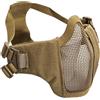 ASG MASCHERA FACCIALE TATTICA HALF IN RETE NEW MODEL TAN