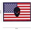 V-STORM PATCH 3D IN PVC CON VELCRO BANDIERA USA CON TESCHIO